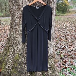BCBG Paris.  Black Dress. Size L. Like New Condition!